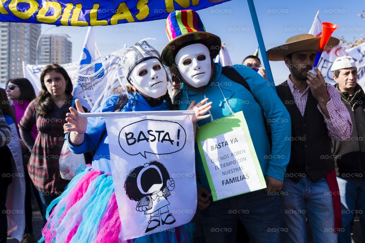 Galería de nueva marcha en contra de la Carrera Docente