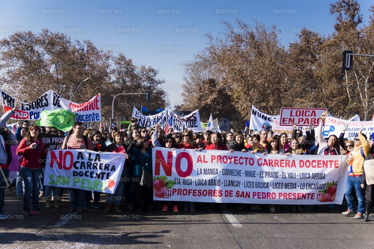 Galería de nueva marcha en contra de la Carrera Docente