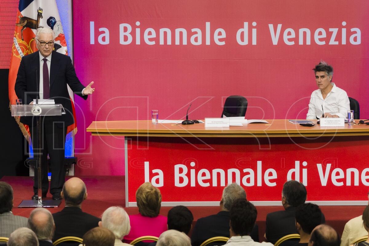 Presentación XV exposición internacional “la Biennale di Venezia”