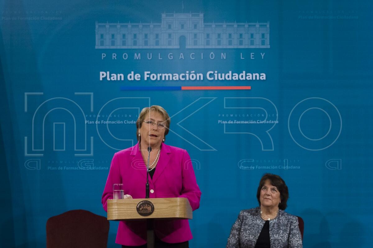 Promulgación Ley que crea Plan de Formación Ciudadana