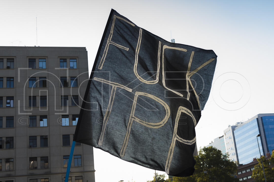 Protesta con la firma del Acuerdo Transpacífico (TPP) 