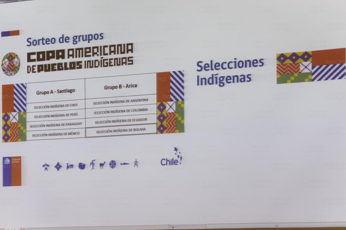 Sorteo de grupos de La Copa Americana de Pueblos Indígenas