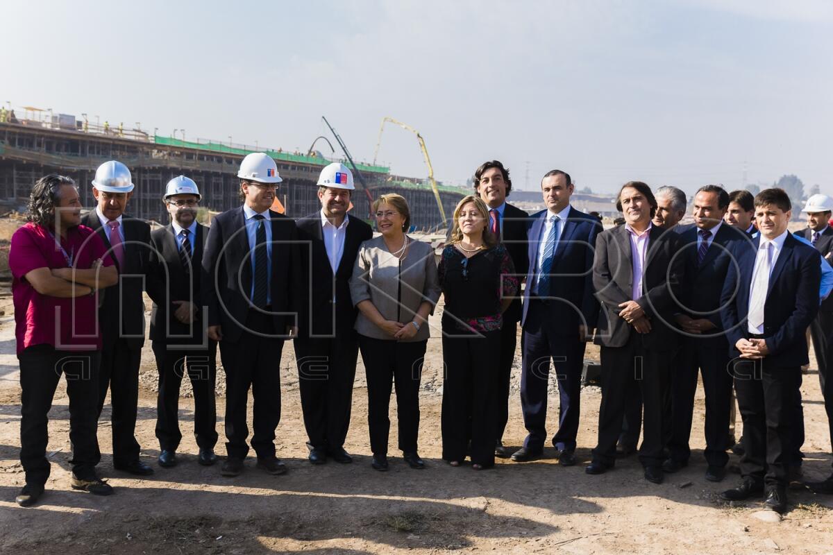 Visita a obras del nuevo Puente Maipo