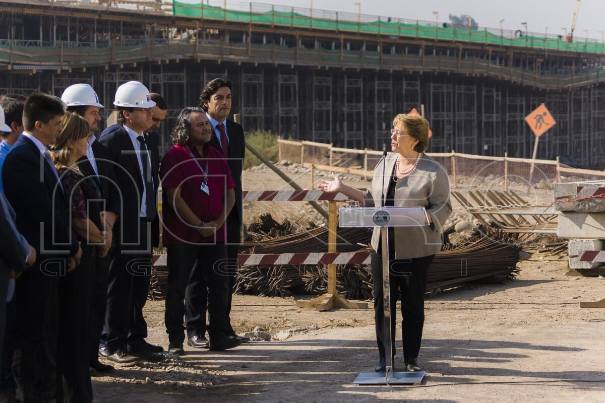 Visita a obras del nuevo Puente Maipo