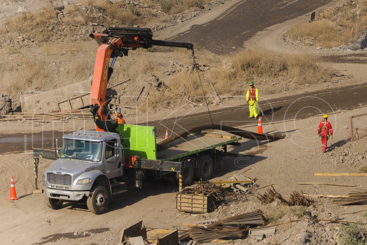 Visita a obras del nuevo Puente Maipo