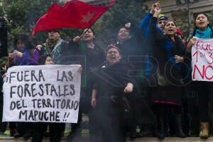 Incidentes en La Moneda entre partidarios y detractores de marcha de camioneros